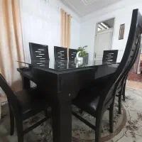 میز ناهار خوری و بوفه و جلو مبلی سالم