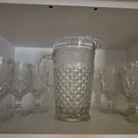 ست پارچ و جام کریستال آمریکایی
