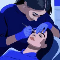 یک نفر مدل میکروبلدینگ ابرو برای فردا