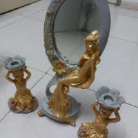 آینه وشمعدون دکوراتیو