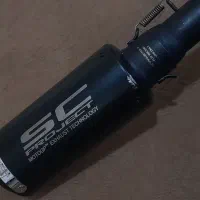 اگزوز قهرمانی موتور سیکلت برند sc مشکی