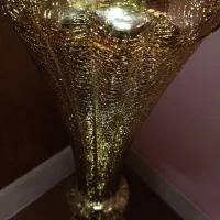 جام گلدان  طلایی قطر 6میلی