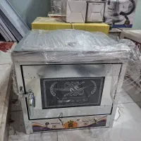 تنور گازی استیل گل وانیزه دوشعله قوی مخصوص نان پزی