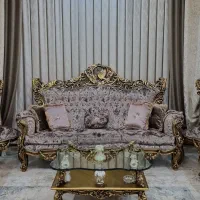 مبلمان استیل / سلطنتی / کلاسیک ۹ نفره چوب راش