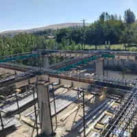 آرماتوربندی اسکلت فلزی تیرچه و قالب بندی...سوله