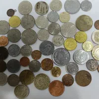 50 عدد سکه خارجی بی تکرار