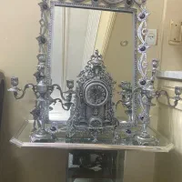 آینه ، میز آینه ساعت و ۲شمعدانی