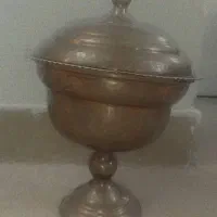 گلدون و جا شکلاتی مسی