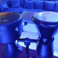 ضرب همراه داربوکا با کاور ومیکروفن