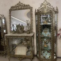 فروش (خریدار) لوازم برنز برنجی آیینه بوفه لوستر