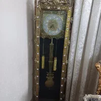 ساعت ایستاده آلمنیومی رنگ برنجی درحد نو