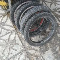 سه عدد رینگ لاستیک با تیوپ یک تنه ۱۶