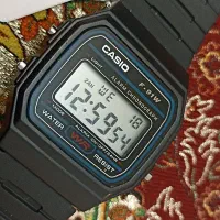 کاسیو F91 دکمه تست اصالت ضد آب استخری وآکبند