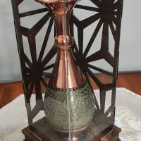 گلدان مس و خاتم از برندمعروف آقاجانی