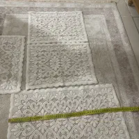 رومیزی اطلسی رومیزی و کوسن دستبافت کیف رافیا