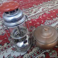 قابلمه مسی و چراغ توری