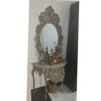آینه شمعدان طرح برنز