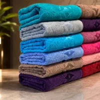 حوله نیم حمام مخمل ماندگار طرح لوکس ۷۰ در ۱۳۰