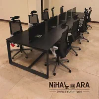 میز مبل اداری میز کنفرانس یو کارگروهی صندلی