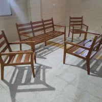 مبل صندلی تمام چوب