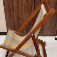 صندلی چوبی ساحلی ، میز تاشو سفری