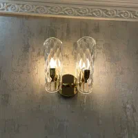 دیوارکوب طلایی