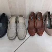 ۴ عدد کفش چرم استفاده نشده سایز ۳۸
