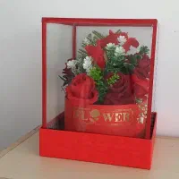 باکس گل شیشه ای