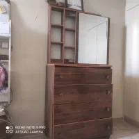 دراور ۴ کشو و آینه و میز ارایش