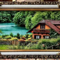 تابلو فرش منظره