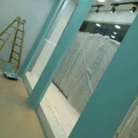 نقاش نقاشی ساختمان پلاستیک کناف درب پنجره وو