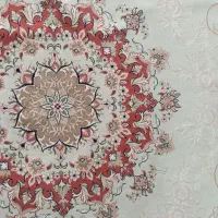 دو عدد قالی 12 متری کرم ده رنگ و لاکی