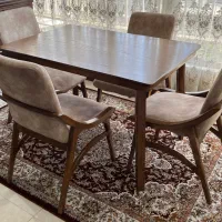 میز صندلی ۴ نفره چوب راش