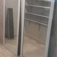 آینه قدی باقاب mdf سفید درحدنو