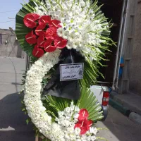 تاج گل ترحیم طبیعی مدل آیه(حمل رایگان+پرداخت درمحل
