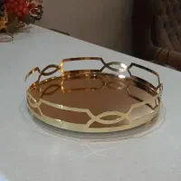 سینی کف آینه ای دکوراتیو