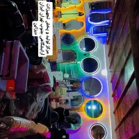 آینه بک لایت دفرمه چراغ دار/آرایشگاهی ترولی لوازم