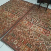 فرش طرح گلیم  یک جفت