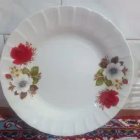 سلام .بشقاب چینی و بلور
