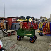 گاری چرخ بادی چهار چرخ دستی با چرخ (بادی) شرکتی