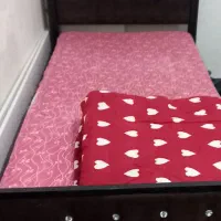 تخت فلزی سالم به همراه تخته نگه دارنده دوشک