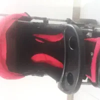 کالسکه صورتی ومشکی