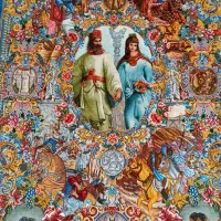 تابلو فرش نفیس سلاطین