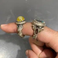 انگشتر نقره وزن ۲۵ گرم دست ساز