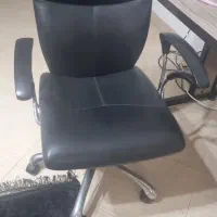 صندلی چرم چرخ دار جک دار  چند حالته