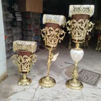 سطل دستمال آلیاژی طلایی
