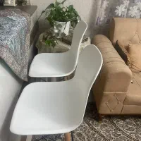 صندلی ناهار خوری پلاستیکی و چوبی