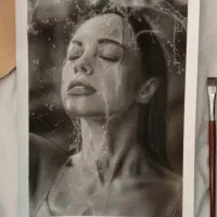 سفارش نقاشی چهره سیاه قلم