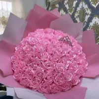 گل رز روبانی فقط شاخه ایی ۲۵