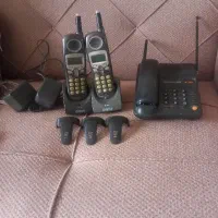 گوشی پاناسونیک و دوعددبیسیم پاناسونیک سالم